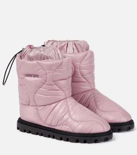 Miu Miu Logo snow boots 1