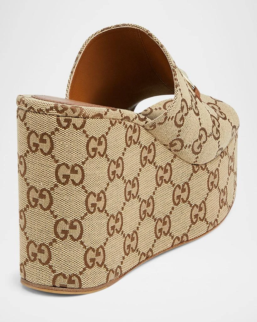 Gucci Carmen GG Canvas Platform Wedge Sandals 3