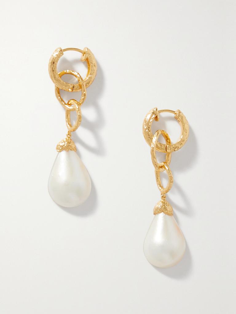 PACHAREE Prado 镀金纯银珍珠耳环