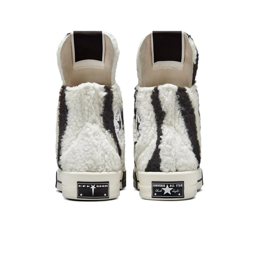 Rick Owens Turbodrk Hi Sneakers (Pearl/Black) 3