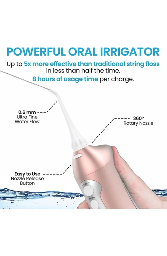 AquaSonic Vibe Series Ultra-Whitening Toothbrush & Aqua Flosser Set 8