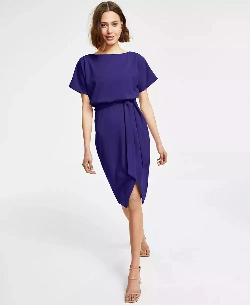 Kensie Blouson Wrap Dress 1
