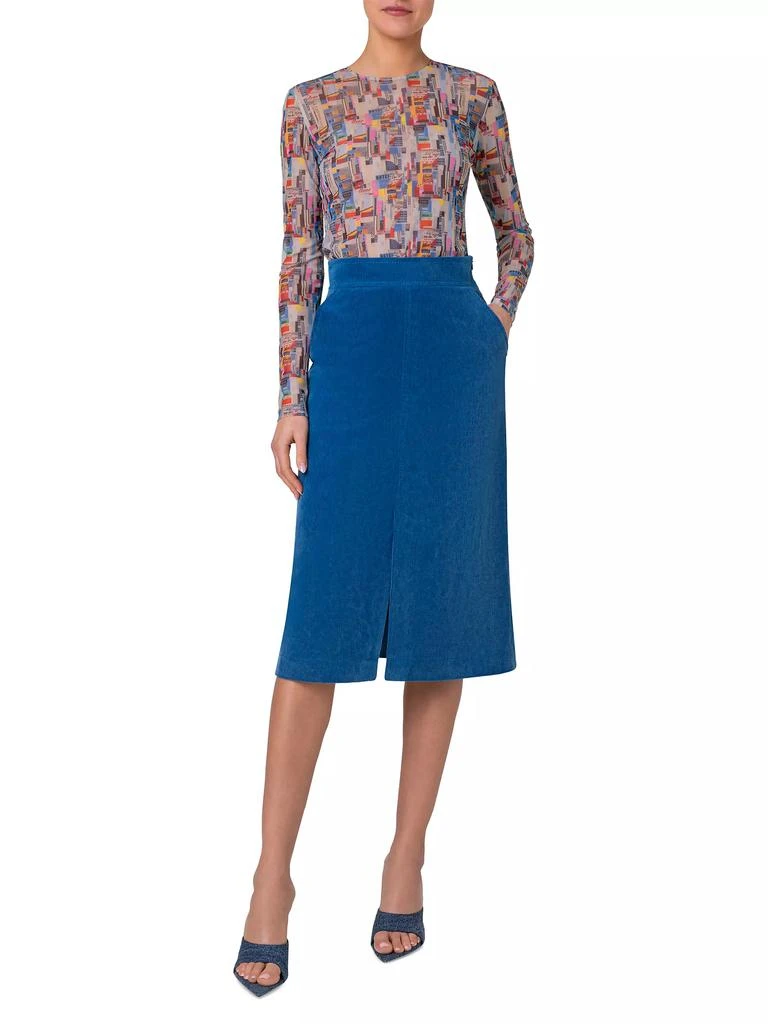 Akris NYC Paper Collage Print Top 2