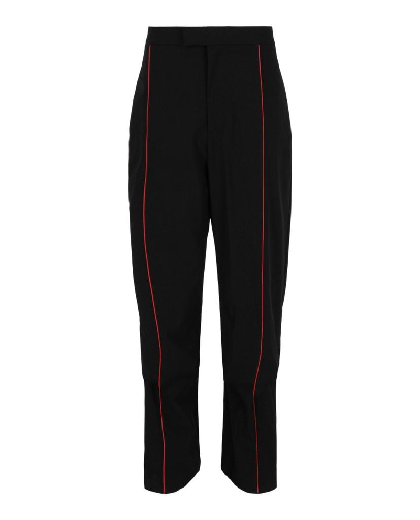 Salvatore Ferragamo Contrasting-Trim Straight-Leg Track Pants