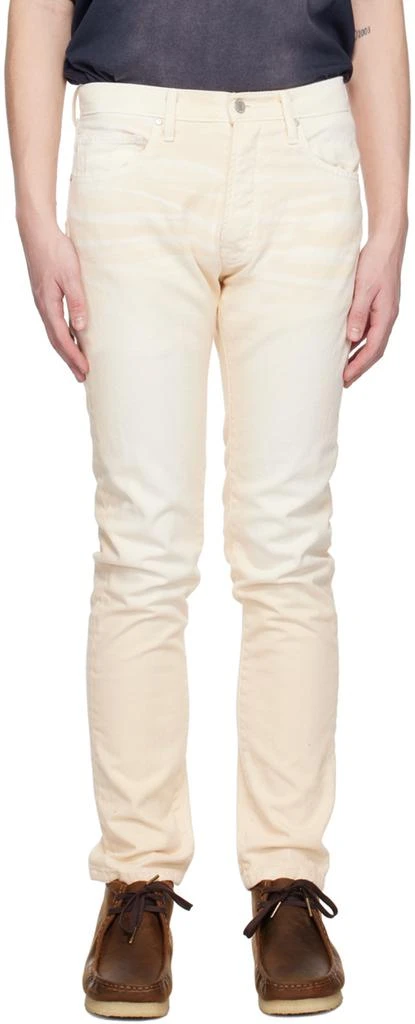 Alchemist Beige Button-Fly Jeans 1