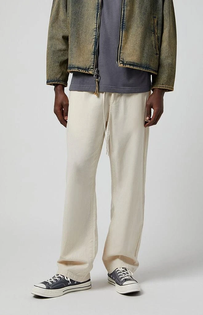 PacSun Cream Linen Pants 1