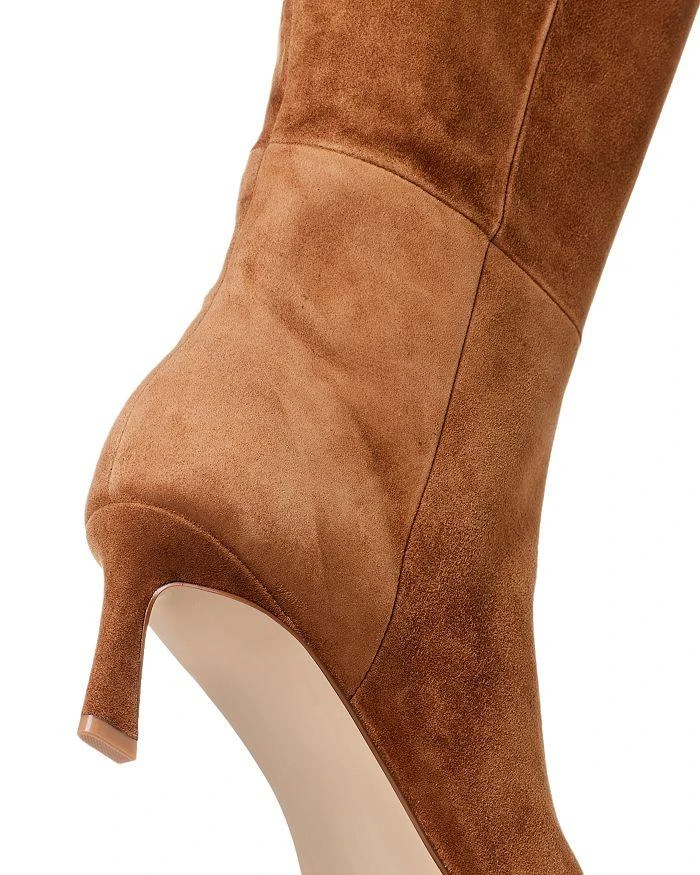 AQUA Women's Orion Suede Cap Toe High Heel Boots - Exclusive 5