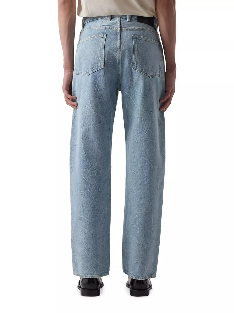 BLK DNM Washed-Denim Mid-Rise Straight-Leg Jeans 3