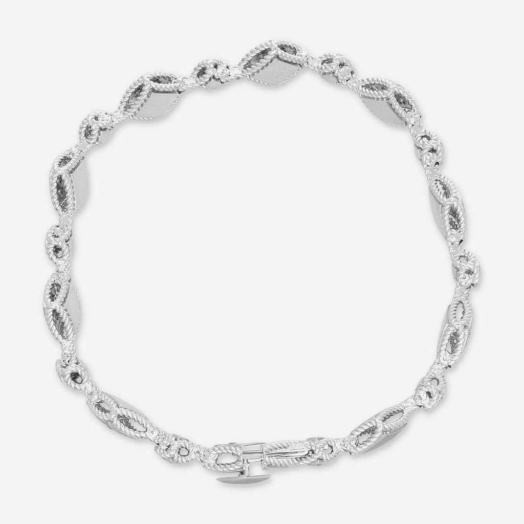 Roberto Coin Roberto Coin Palazzo Ducale 18K White Gold Diamond Bangle Bracelet 7772791AWLBX