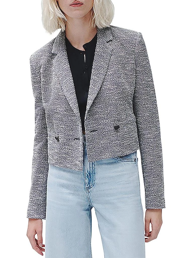Rag & Bone Josie Italian Womens Tweed Suit Separate Double-Breasted Blazer 1