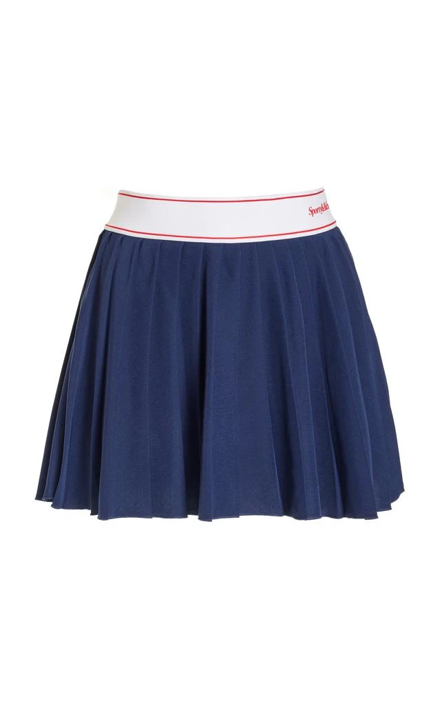 Sporty & Rich Sporty & Rich - Pleated Tennis Mini Skirt - Navy - XS - Moda Operandi 1