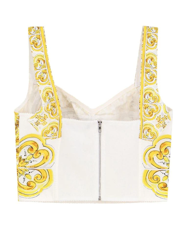 Dolce & Gabbana Dolce & Gabbana Majolica Printed Corset Top 2