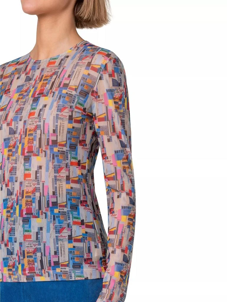 Akris NYC Paper Collage Print Top 6