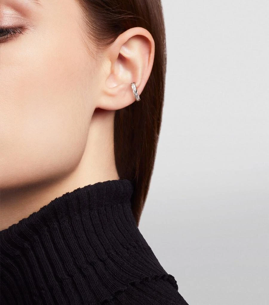 Chanel White Gold and Diamond Coco Crush Single Earring 3
