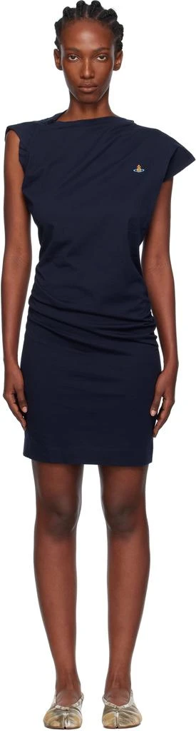 Vivienne Westwood Navy Hebo Midi Dress