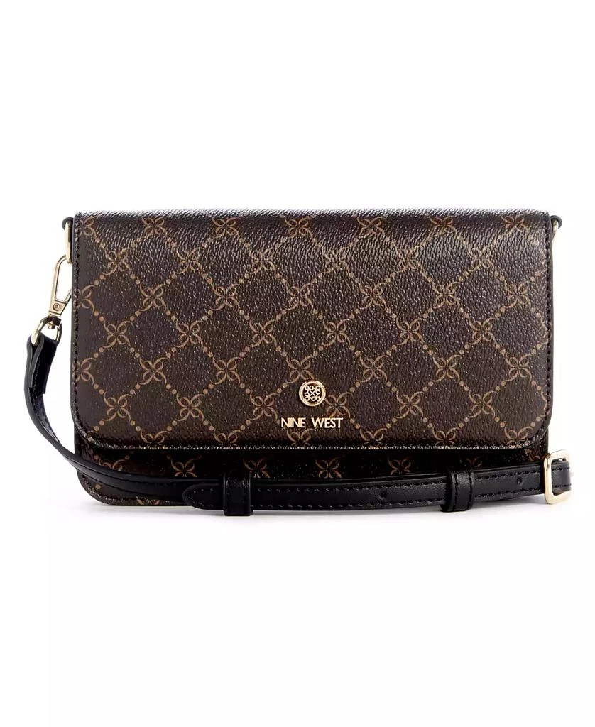 Nine West Women's Lockup 9 Phone Crossbody Wallet 1