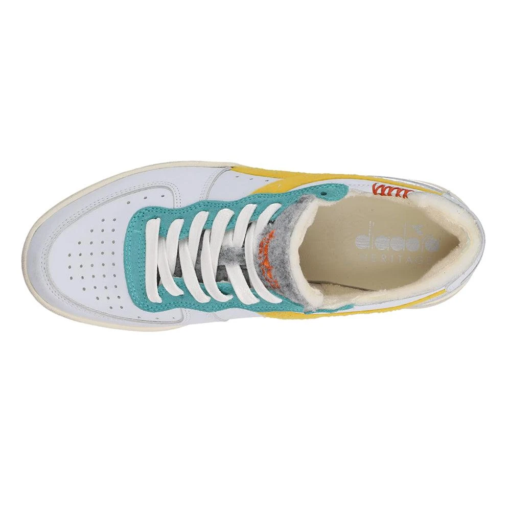 Diadora Mi Basket Row Cut Tennis Lace Up Sneakers 4