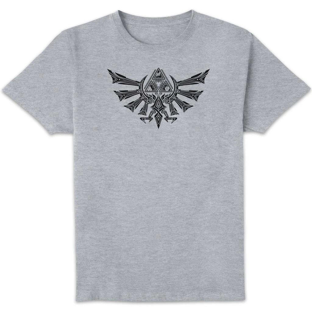Nintendo The Legend of Zelda Hyrule Tribal Unisex T-Shirt - Grey 1