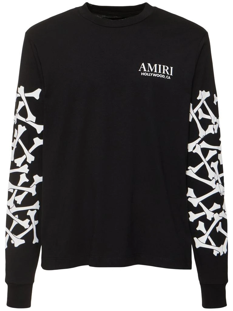 AMIRI Bones Stacked Cotton Long Sleeve T-shirt 1