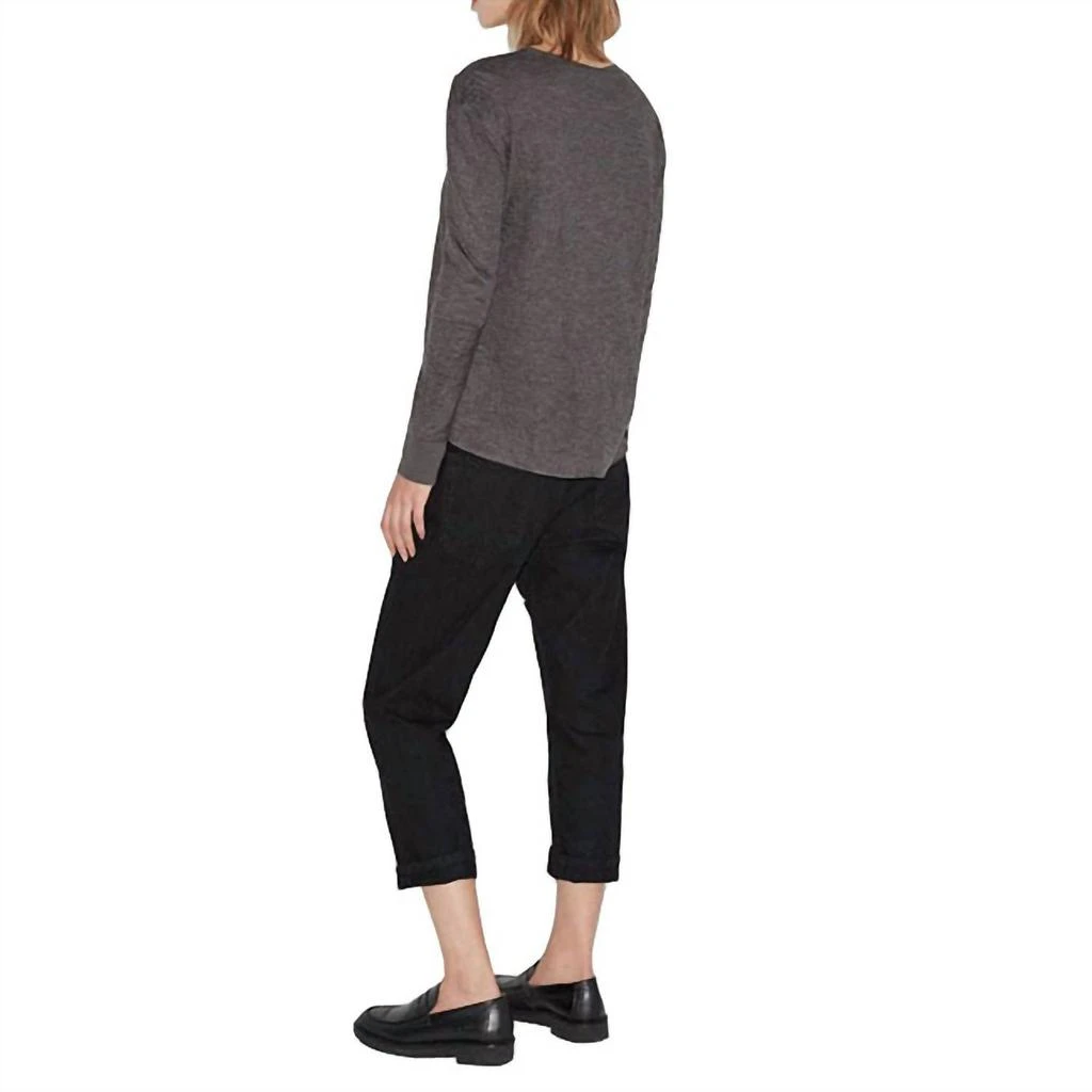 6397 Women Duofold Crew Neck T-Shirt In Gray 3