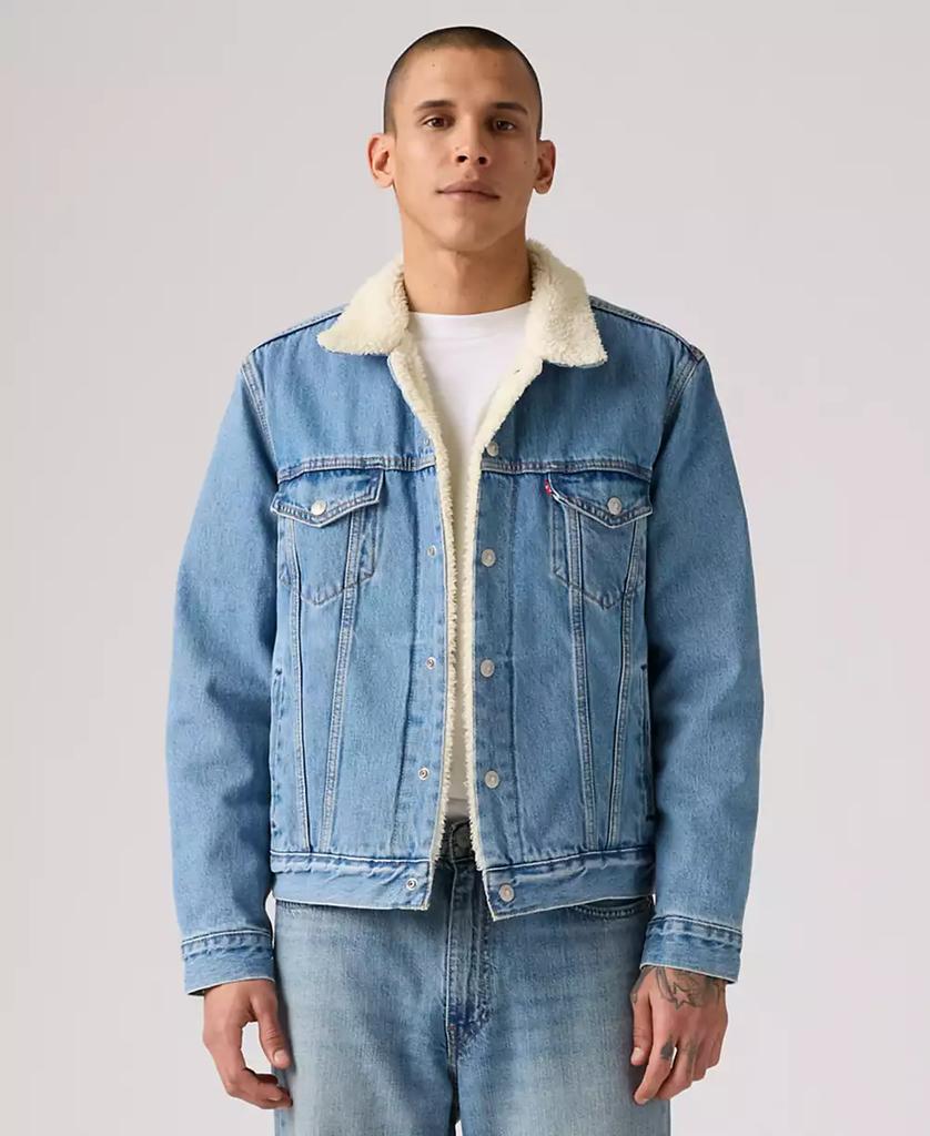 Levi's Men's Regular Fit Sherpa Denim Trucker Jacket