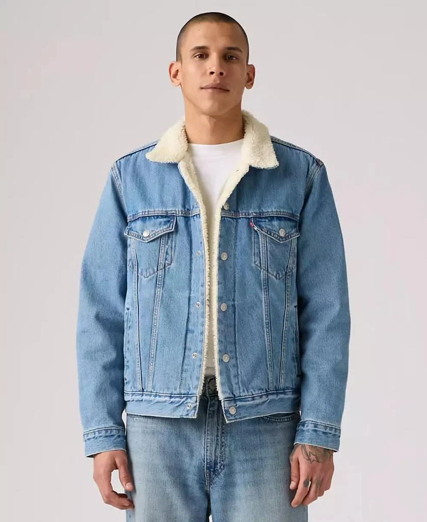 Levi's Men's Regular Fit Sherpa Denim Trucker Jacket 1