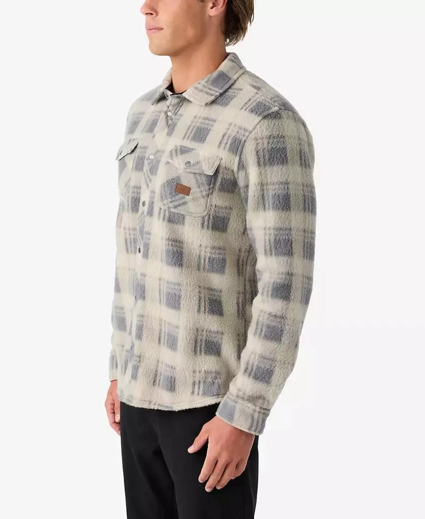 O'Neill Men's Glacier Plaid High Pile Super Button Shirt 6