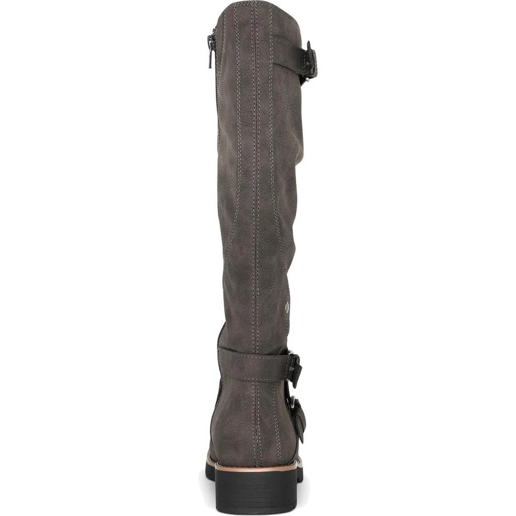 American Rag Brinley Womens Faux Leather Knee-High Motorcycle Boots 2