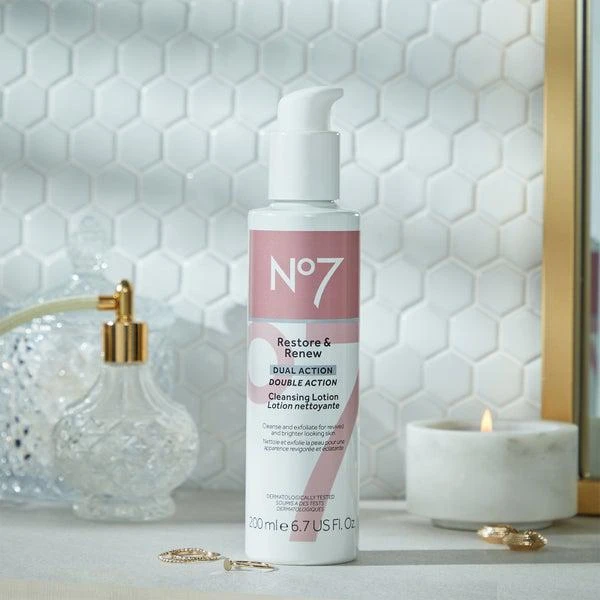 No7 Restore & Renew Cleansing Lotion 6