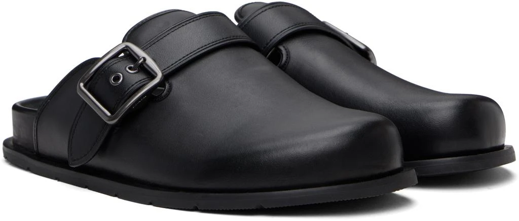 Coach Black Buckle Clogs 4