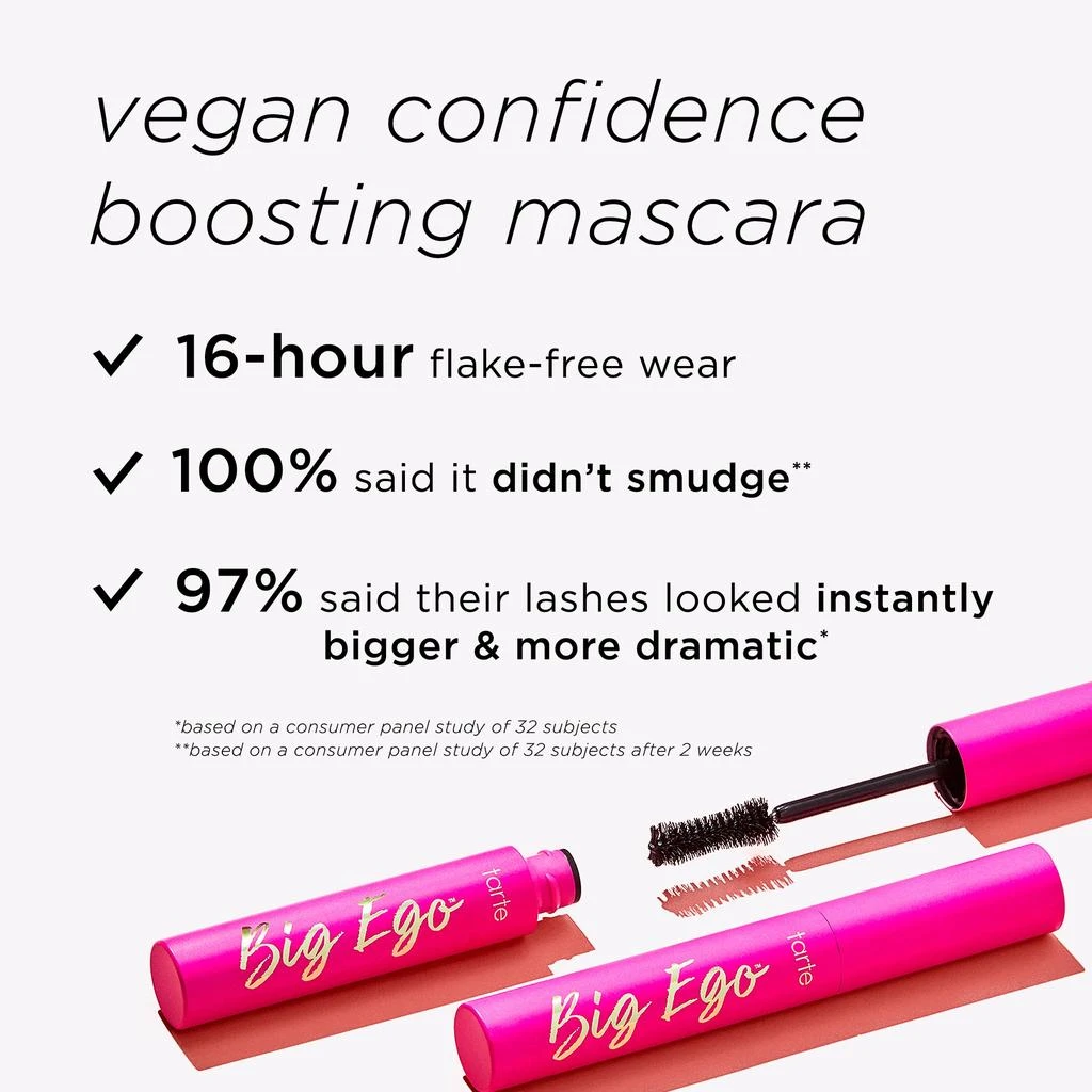 Tarte tarte Big Ego Lifting & Volumizing Mascara Travel Size 4.2ml - Black 5