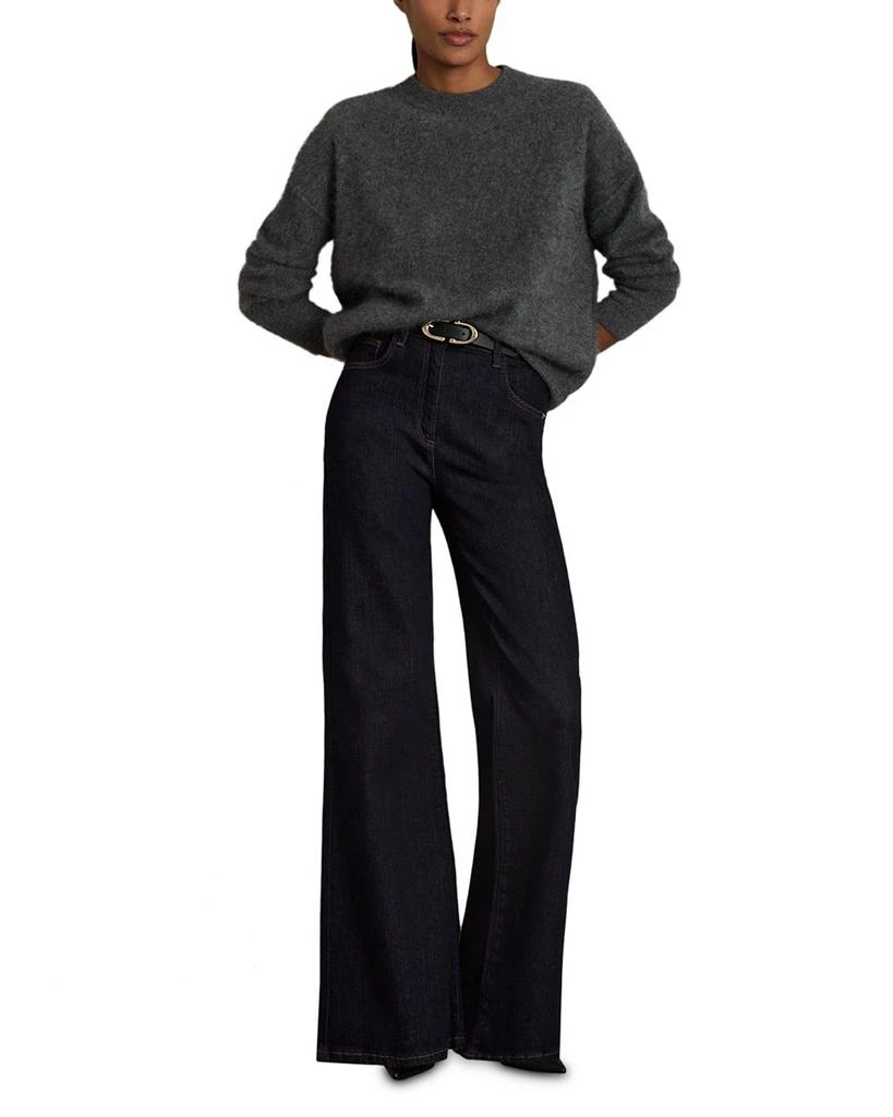 REISS Bonnie Flare Jeans in Dark Blue 2