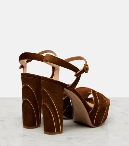 Gianvito Rossi 125 suede platform sandals 2
