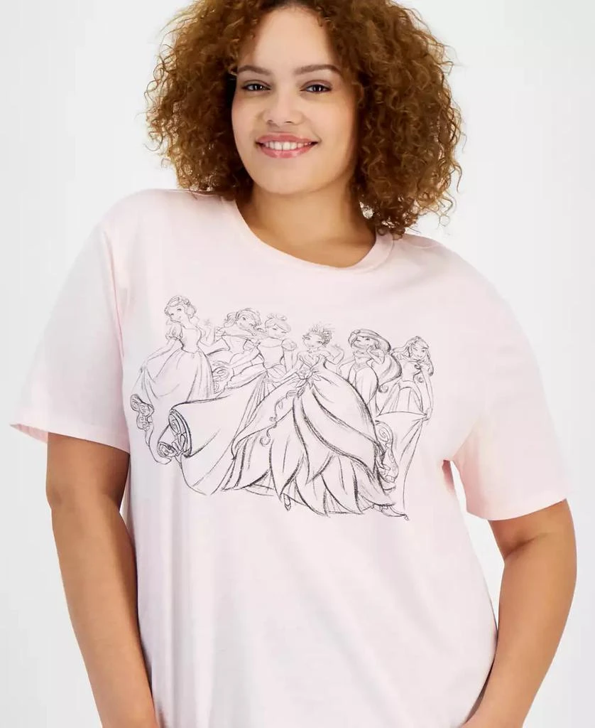 Disney Trendy Plus Size Princesses Short-Sleeve T-Shirt 3