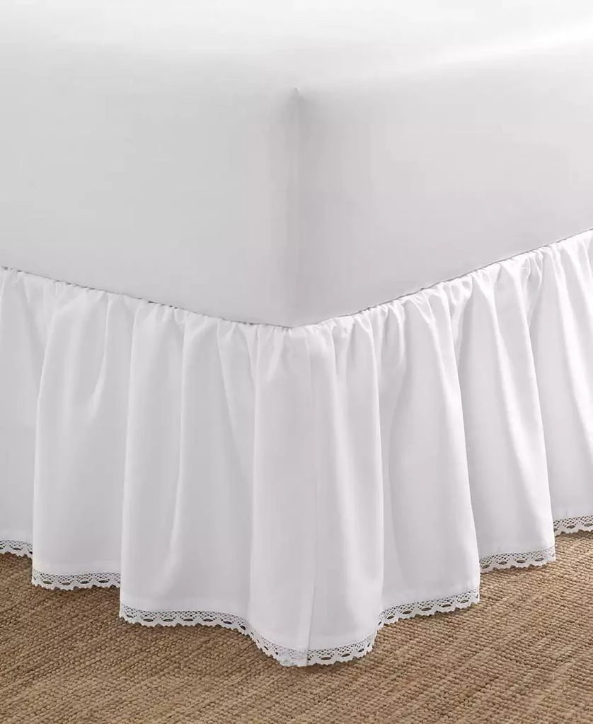 Laura Ashley Crochet Ruffled Cotton Bedskirt, Full 1