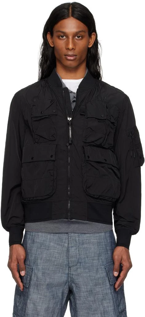 C.P. Company Black Chrome-R Multipocket Bomber Jacket 1