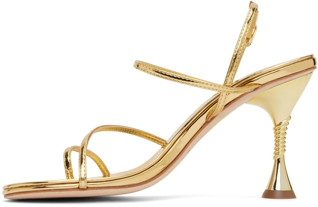 Studio Amelia Gold Helix 90 Heeled Sandals 3