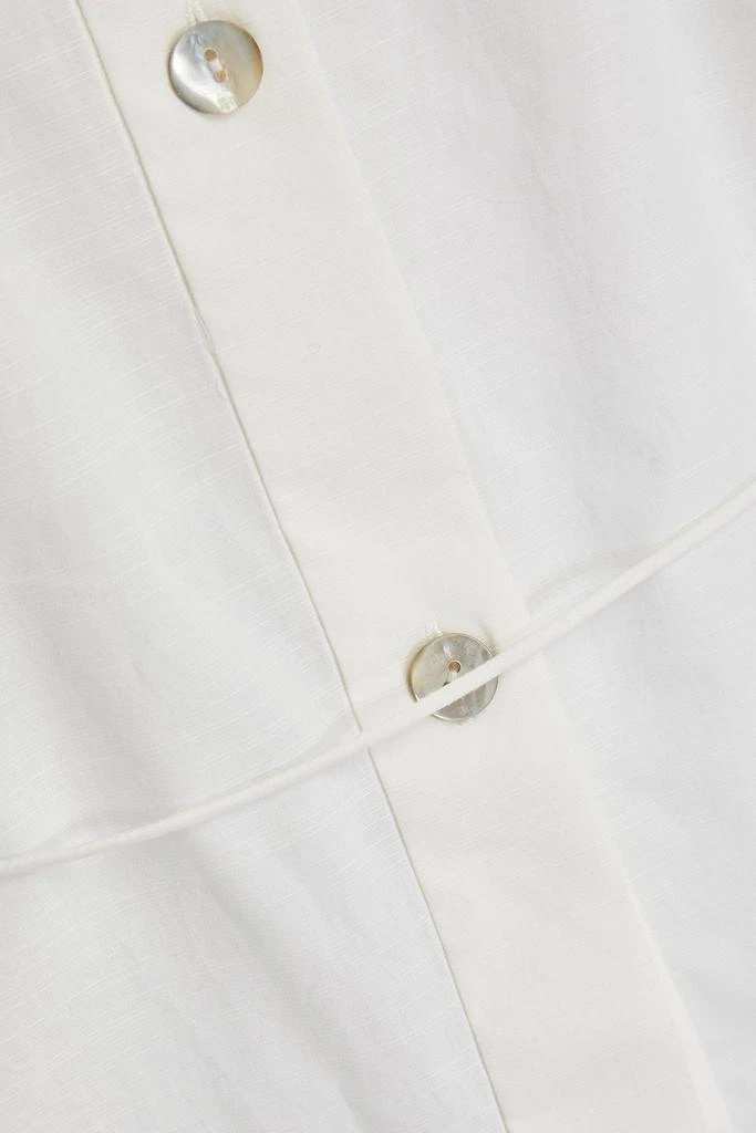 VINCE. Belted cotton-poplin shirt 4