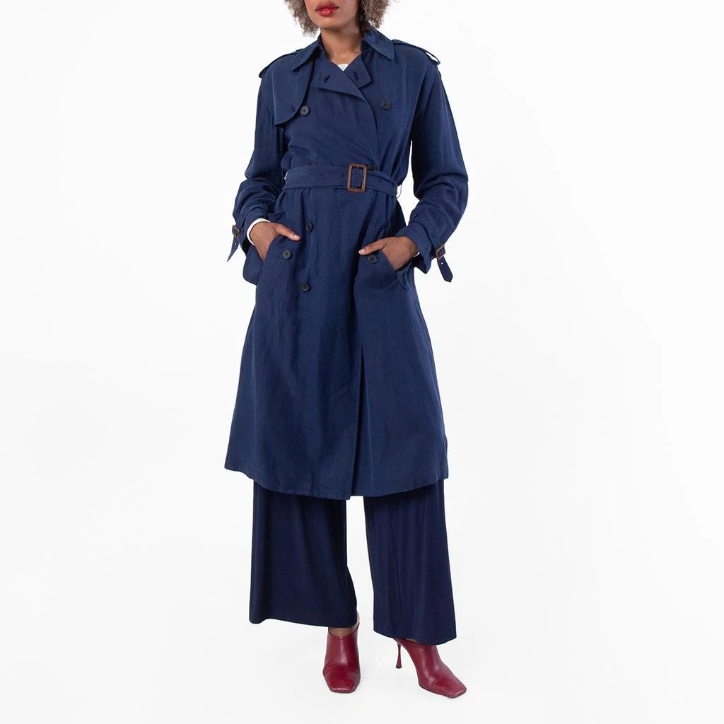 Ralph Lauren Polo Ralph Lauren Silk-Blend Trench Coat, Size Small
