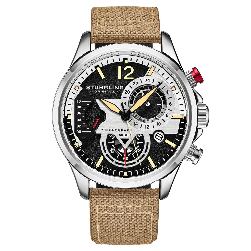 Stuhrling Original 909 Quartz 45mm Aviator 6