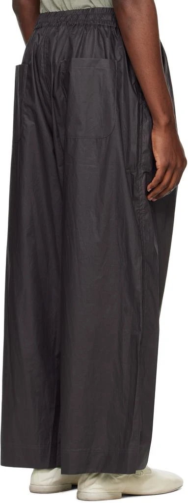 Jan-Jan Van Essche Gray O-Project Coated Typewriter Wide Trousers 3