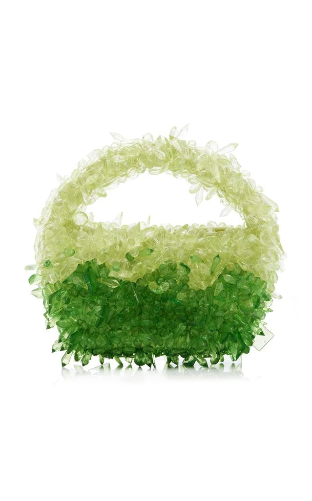 Clio Peppiatt Clio Peppiatt - Quartz Beaded Bag - Green - OS - Moda Operandi 1