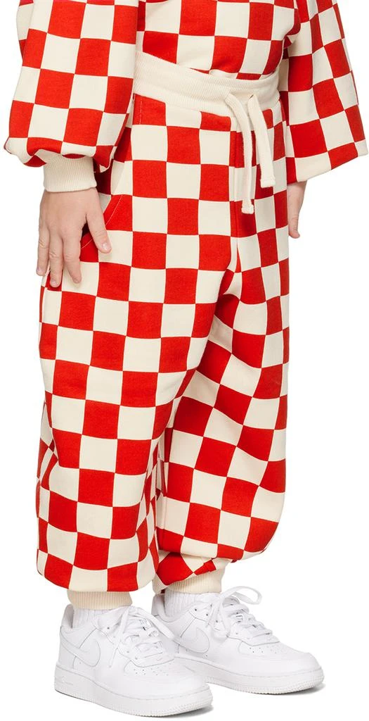 même. SSENSE Exclusive Kids Off-White & Red Lounge Pants 2