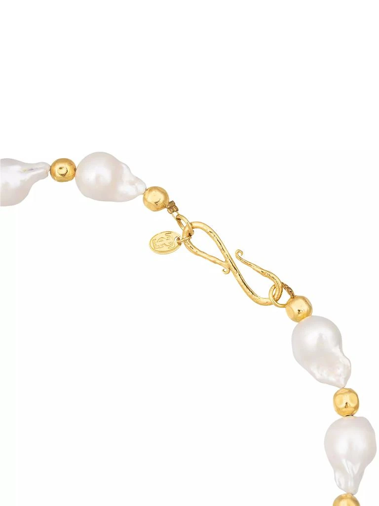 Sylvia Toledano Grace 22K-Gold-Plated & Cultured Freshwater Pearl Necklace 3