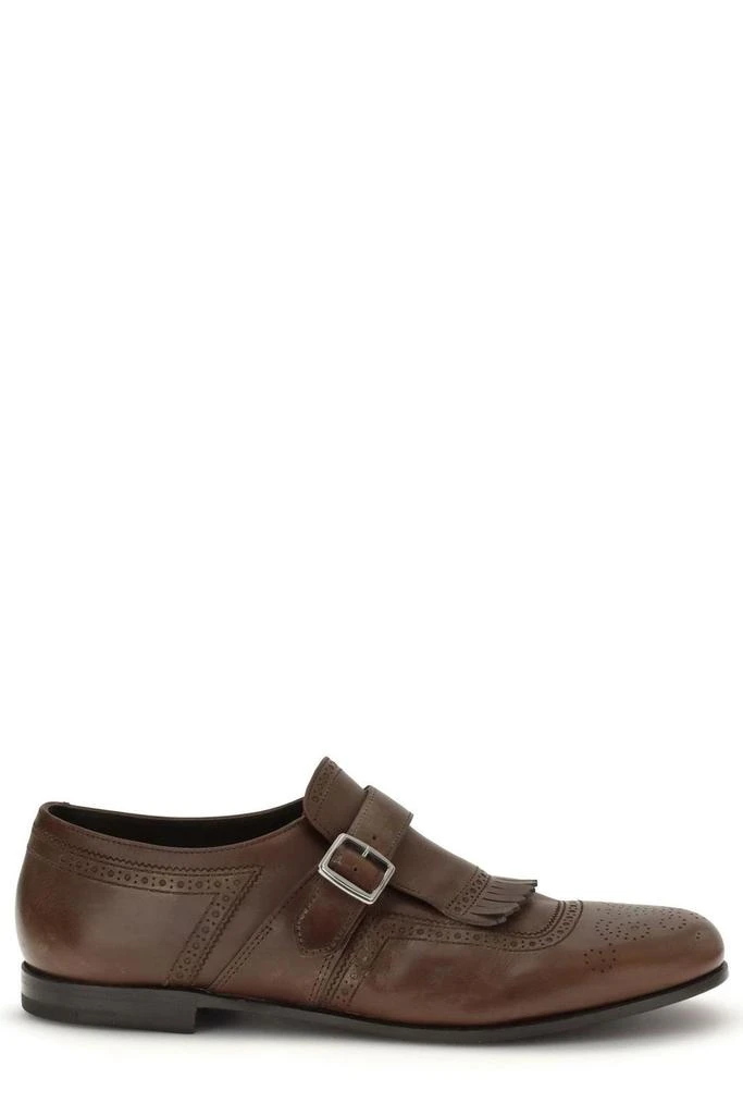 NEW MANOLO BLAHNIK men\'s callimaco monkstrap dress shoes in gray Men main image 3