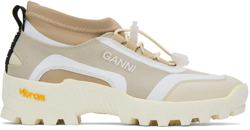 Ganni Beige Performance Sneakers 1