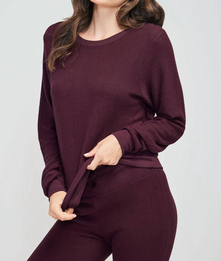 Wildfox Wildfox - Baggy Beach Top In Fig Set