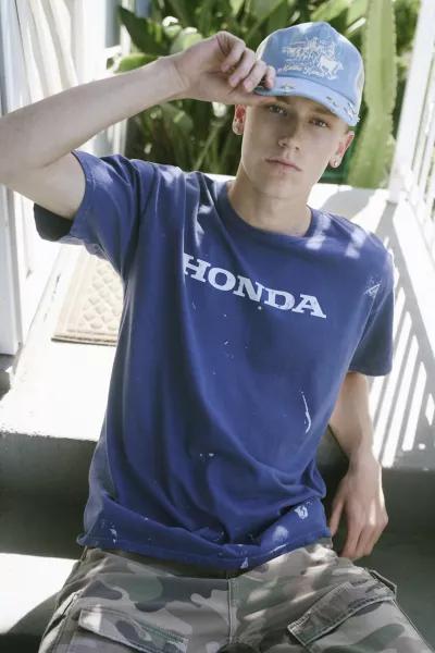Urban Outfitters Honda Racing Team 98 Paint Splatter Graphic Tee