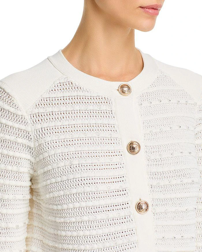Milly Beaded Textured Cardigan Jacket 6