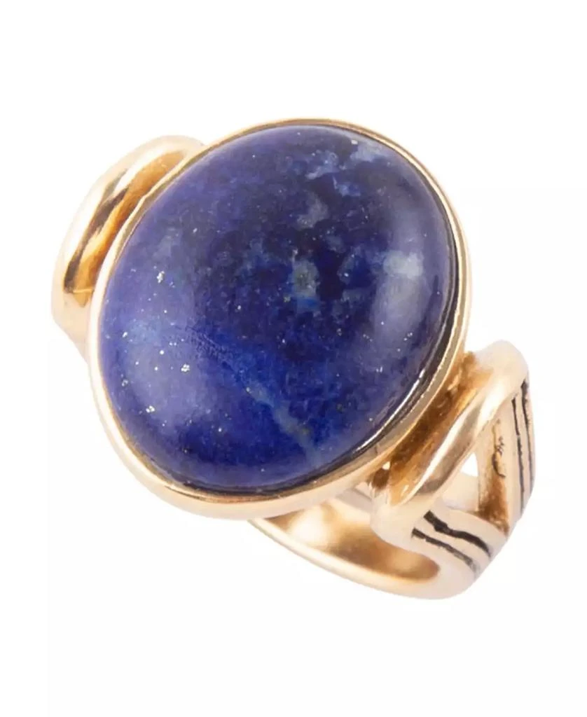 Barse Nova Genuine Blue Lapis Oval Ring 1